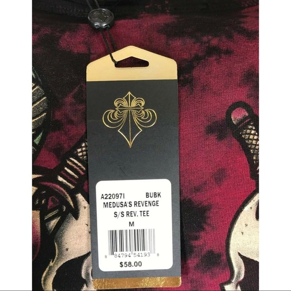 AFFLICTION Mens T-Shirt RIVERSIBL MEDUSA'S REVEN - Picture 7 of 8